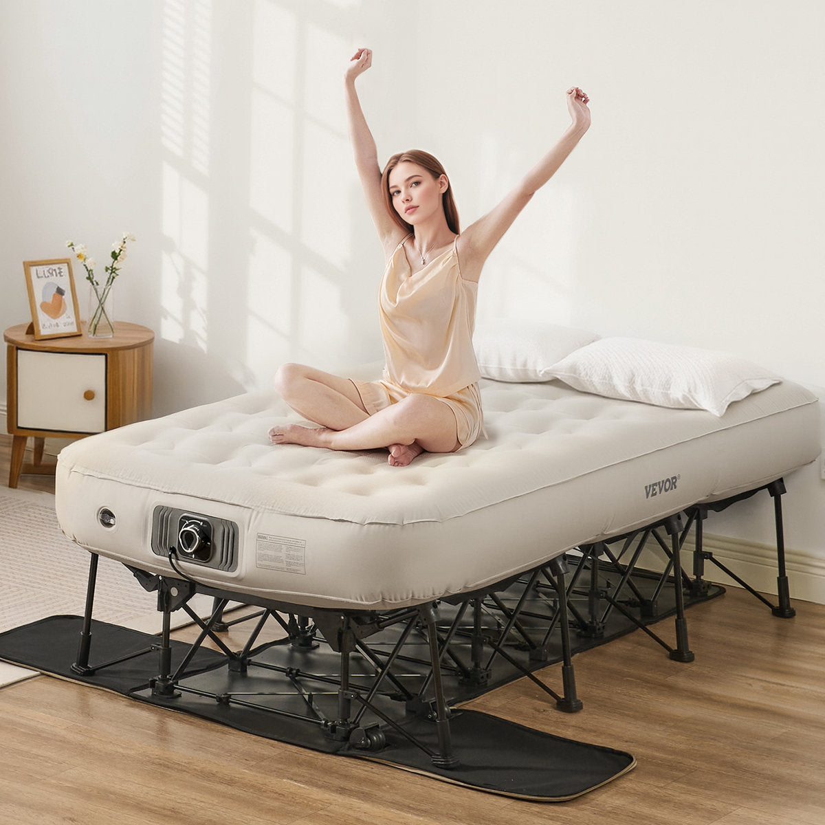 EZ-Bed (Full Size) Air Mattress with Frame & Rolling Case