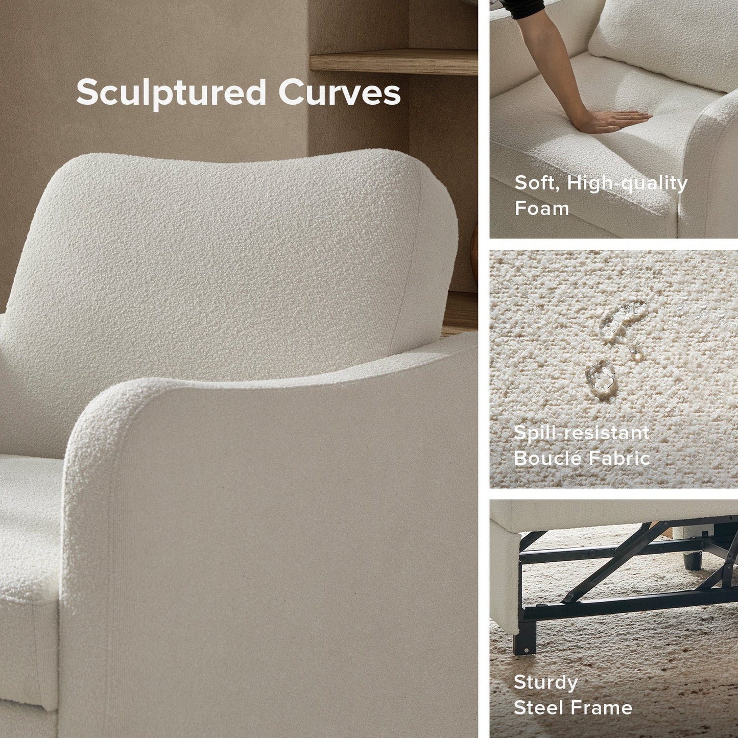 4-in-1 Convertible Sleeper Chair