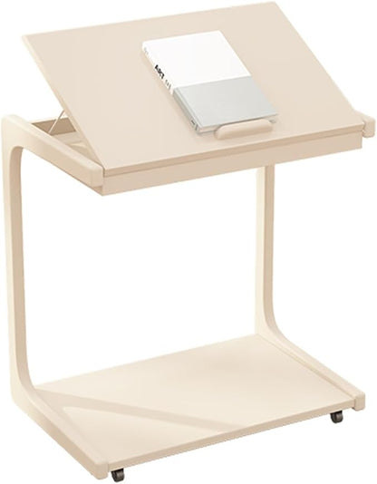 Portable Side End Table for Over Bed Sofa Reading Eating