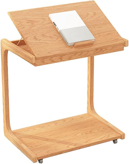 Portable Side End Table for Over Bed Sofa Reading Eating