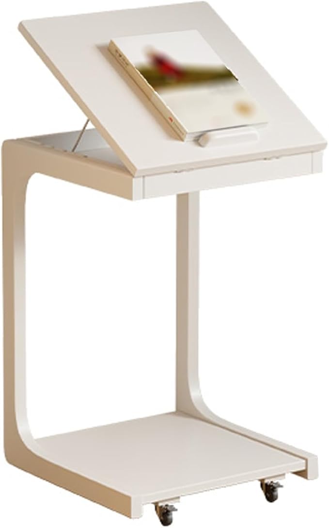 Portable Side End Table for Over Bed Sofa Reading Eating