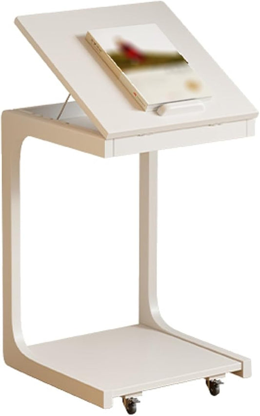 Portable Side End Table for Over Bed Sofa Reading Eating