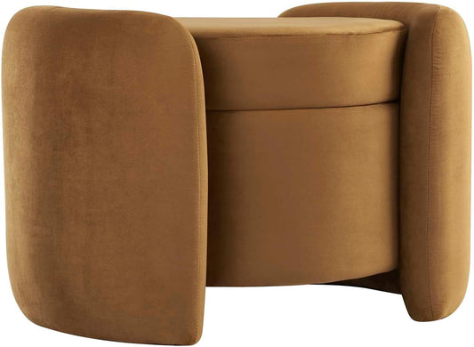 Nebula Boucle Upholstered Ottoman