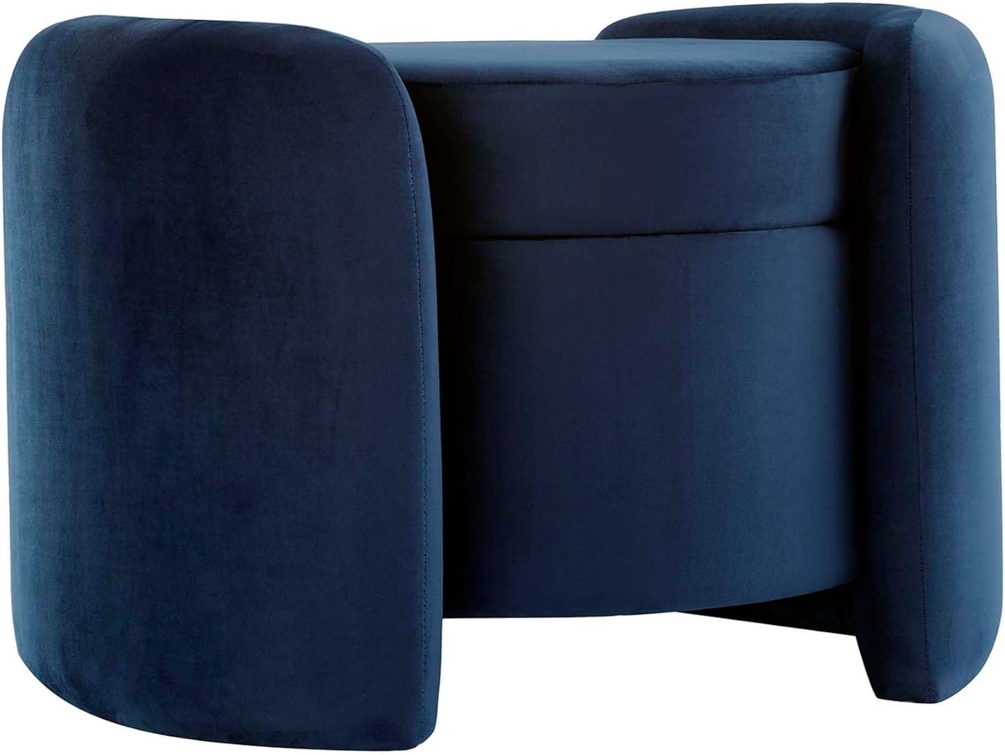 Nebula Boucle Upholstered Ottoman