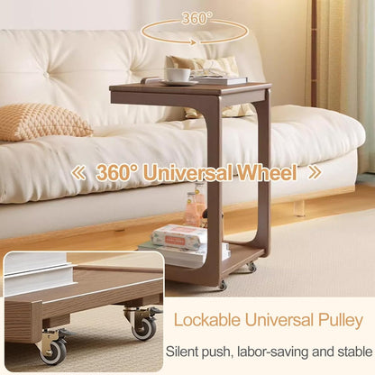 Portable Side End Table for Over Bed Sofa Reading Eating