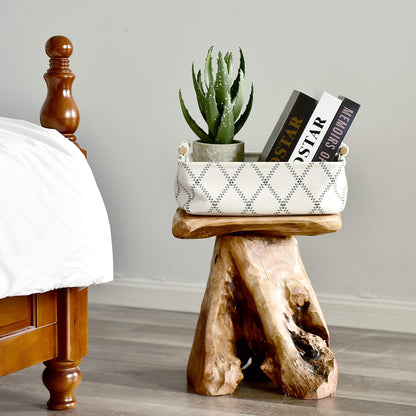 Natural Cedar Stump Stool