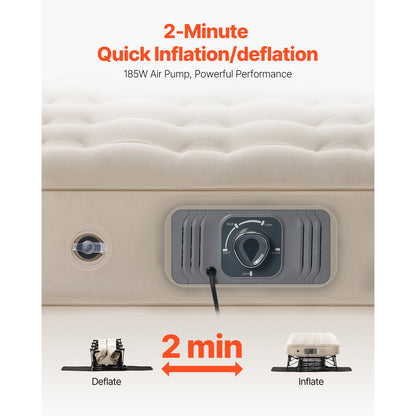 EZ-Bed (Full Size) Air Mattress with Frame & Rolling Case