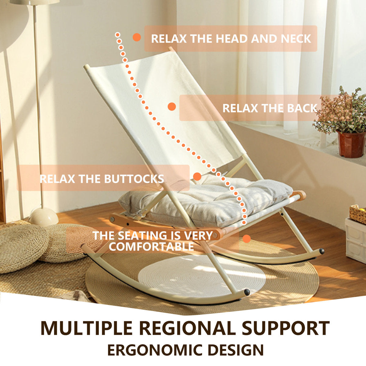 Folding Outdoor Camping Rocking Chair