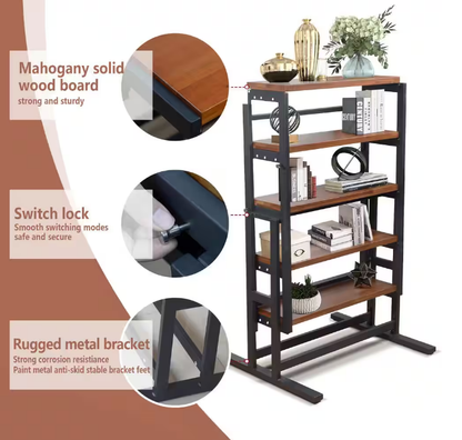 Convertible Dining Table and Bookshelf